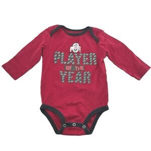 Team Athletics Ohio State Red Buckeyes One-zee Infant 6-9M